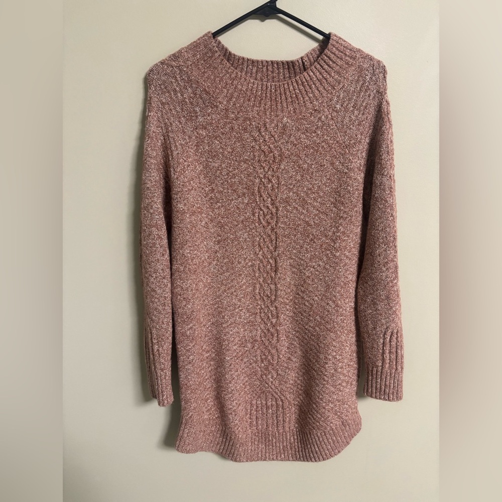 prAna Cadwell Muted Pink Mauve Sweater Dress Size Medium Organic Cotton